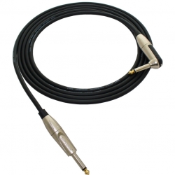GC1230 kabel instrumentalny, Jack 6.3 prosty mono / Jack 6.3 kątowy mono